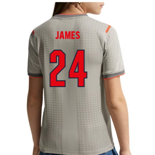 2026-2027 England x Palace Pre-Match Shirt (Grey) - Kids (James 24)
