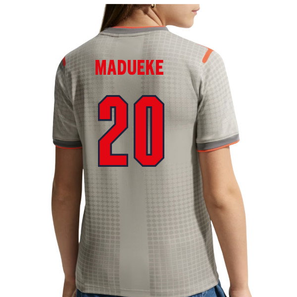 2026-2027 England x Palace Pre-Match Shirt (Grey) - Kids (Madueke 20)