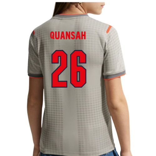2026-2027 England x Palace Pre-Match Shirt (Grey) - Kids (Quansah 26)