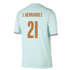 2026-2027 France Away Match Authentic Aero-Fit Shirt (L.Hernandez 21)