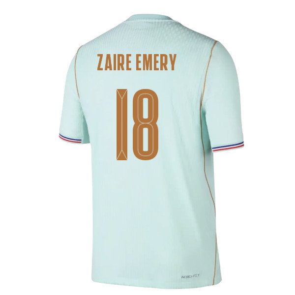 2026-2027 France Away Match Authentic Aero-Fit Shirt (Zaire Emery 18)