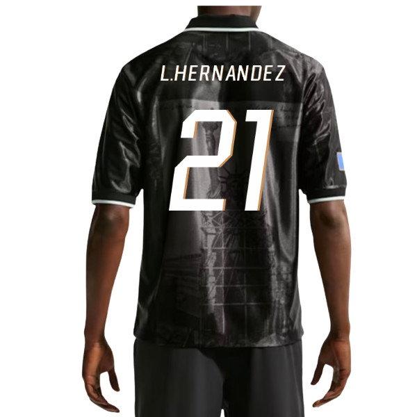 2026-2027 France Dri-Fit Energy Shirt (Anthracite) (L.Hernandez 21)