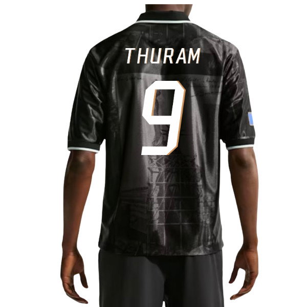 2026-2027 France Dri-Fit Energy Shirt (Anthracite) (Thuram 9)