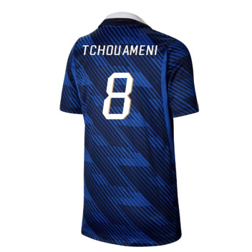 2026-2027 France Home Shirt (Kids) (Tchouameni 8)