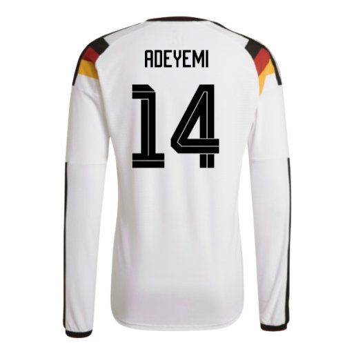 2026-2027 Germany Authentic Long Sleeve Home Shirt (Adeyemi 14)