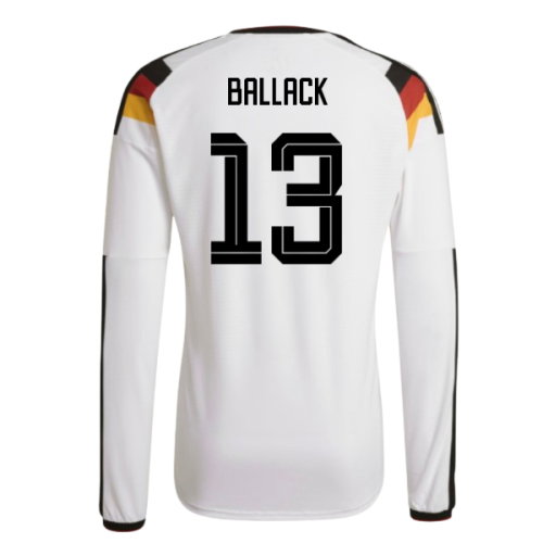 2026-2027 Germany Authentic Long Sleeve Home Shirt (Ballack 13)