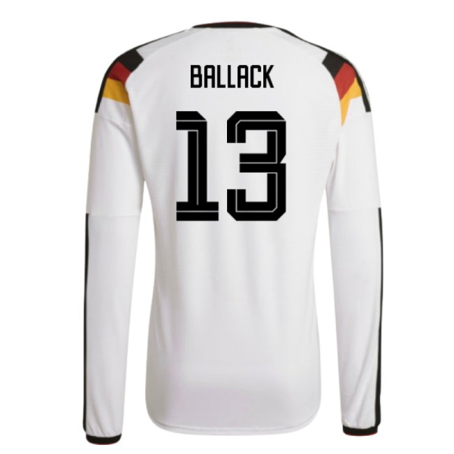 2026-2027 Germany Authentic Long Sleeve Home Shirt (Ballack 13)