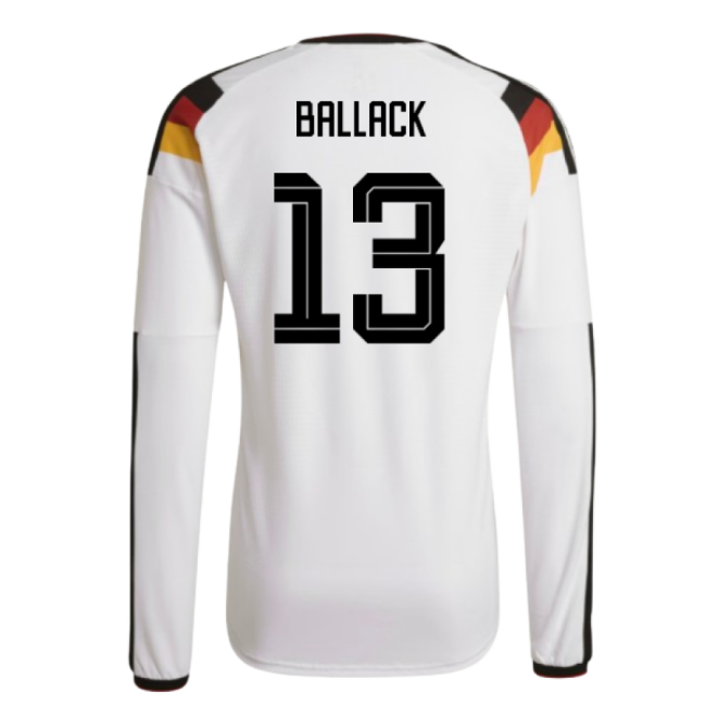 2026-2027 Germany Authentic Long Sleeve Home Shirt (Ballack 13)