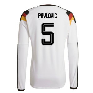 2026-2027 Germany Authentic Long Sleeve Home Shirt (Pavlovic 5)