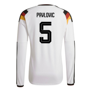2026-2027 Germany Authentic Long Sleeve Home Shirt (Pavlovic 5)