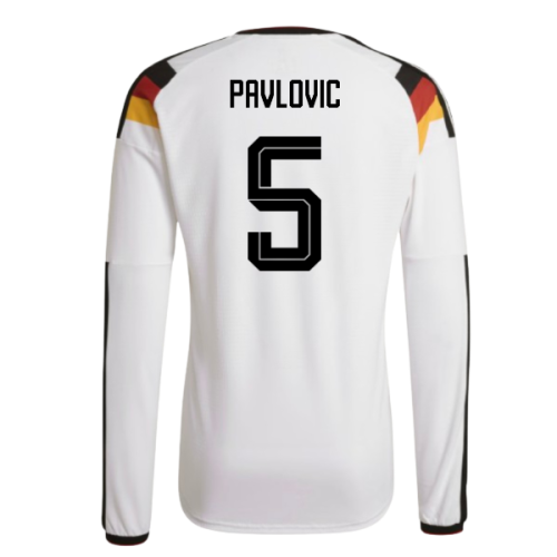 2026-2027 Germany Authentic Long Sleeve Home Shirt (Pavlovic 5)