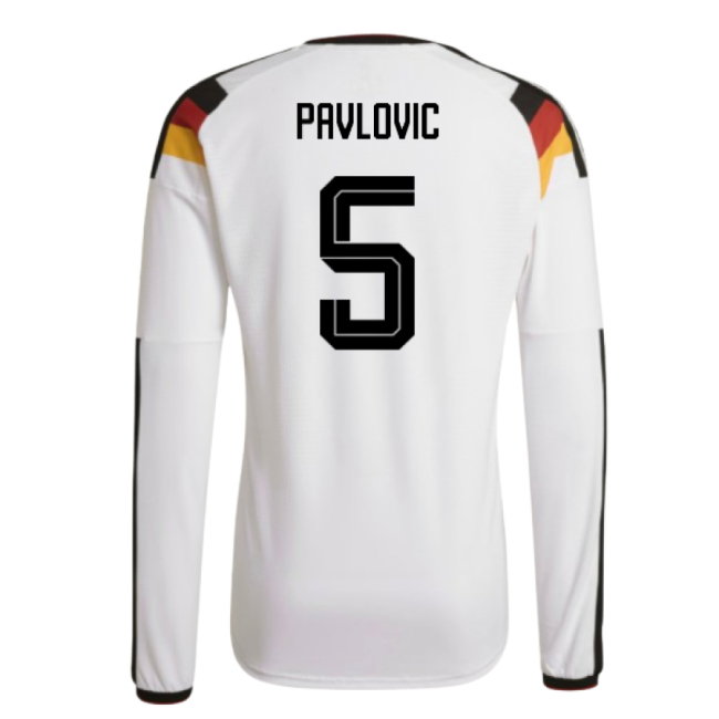 2026-2027 Germany Authentic Long Sleeve Home Shirt (Pavlovic 5)