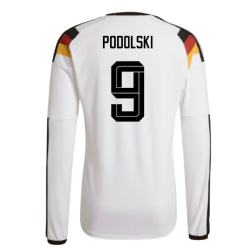 2026-2027 Germany Authentic Long Sleeve Home Shirt (Podolski 9)