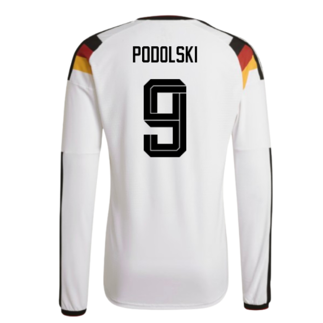 2026-2027 Germany Authentic Long Sleeve Home Shirt (Podolski 9)
