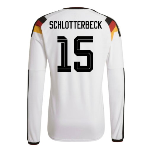 2026-2027 Germany Authentic Long Sleeve Home Shirt (Schlotterbeck 15)
