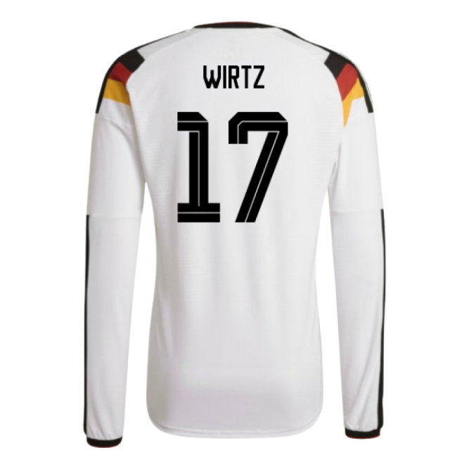 2026-2027 Germany Authentic Long Sleeve Home Shirt (Wirtz 17)