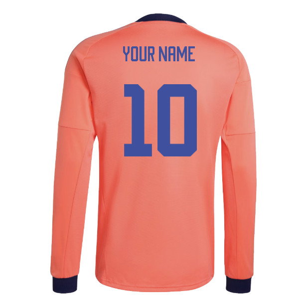 2026-2027 Germany Away Goalkeeper LS Shirt (Coral Fusion) (Your Name)