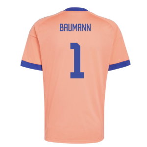 2026-2027 Germany Away Goalkeeper Shirt (Coral Fusion) (Baumann 1)