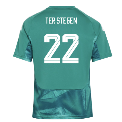 2026-2027 Germany Home Goalkeeper Shirt (Active Green) - Kids (Ter Stegen 22)