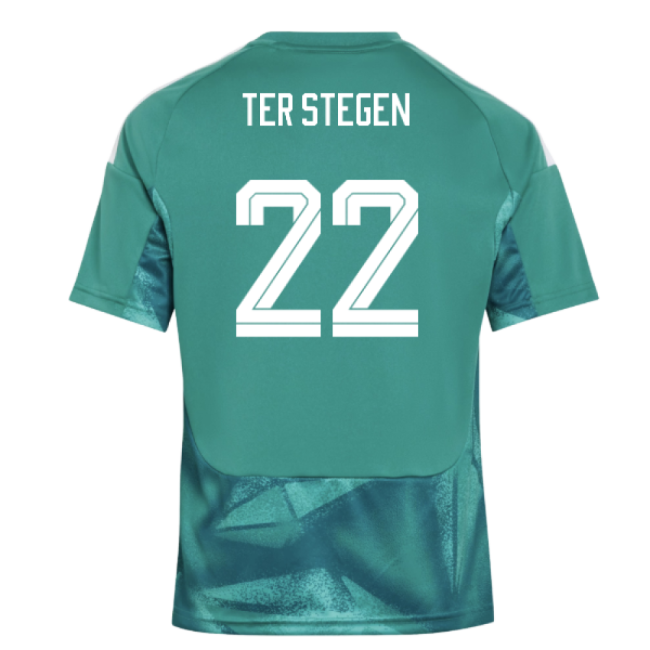 2026-2027 Germany Home Goalkeeper Shirt (Active Green) - Kids (Ter Stegen 22)