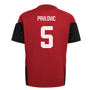 2026-2027 Germany Training Jersey (Red) - Kids (Pavlovic 5)