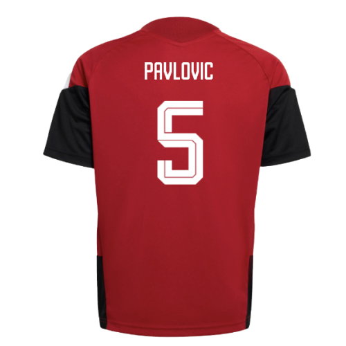2026-2027 Germany Training Jersey (Red) - Kids (Pavlovic 5)