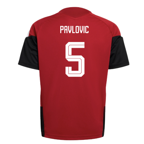 2026-2027 Germany Training Jersey (Red) - Kids (Pavlovic 5)