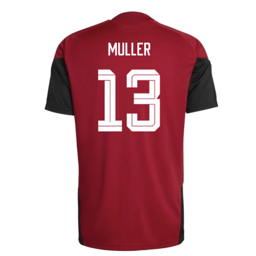 2026-2027 Germany Training Jersey (Red) (Muller 13)