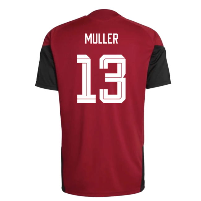 2026-2027 Germany Training Jersey (Red) (Muller 13)