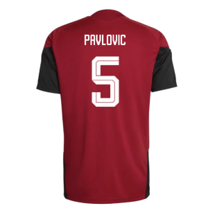 2026-2027 Germany Training Jersey (Red) (Pavlovic 5)