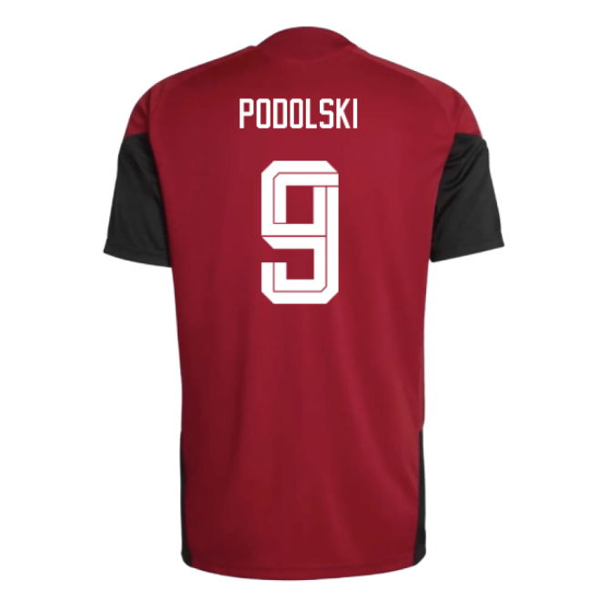 2026-2027 Germany Training Jersey (Red) (Podolski 9)