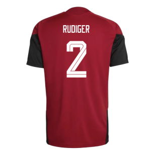 2026-2027 Germany Training Jersey (Red) (Rudiger 2)
