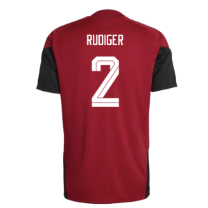 2026-2027 Germany Training Jersey (Red) (Rudiger 2)