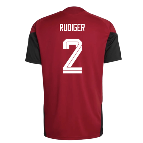 2026-2027 Germany Training Jersey (Red) (Rudiger 2)
