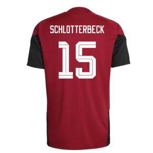2026-2027 Germany Training Jersey (Red) (Schlotterbeck 15)