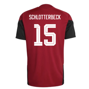 2026-2027 Germany Training Jersey (Red) (Schlotterbeck 15)