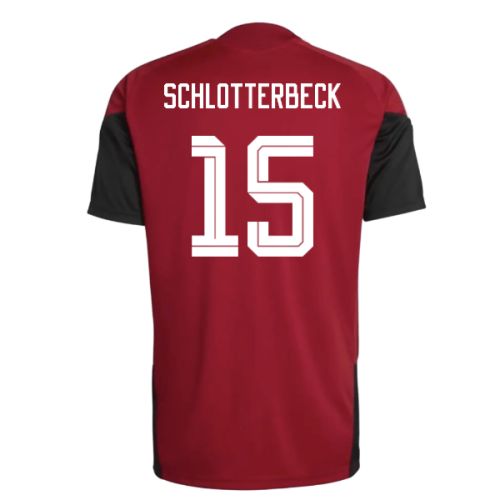 2026-2027 Germany Training Jersey (Red) (Schlotterbeck 15)