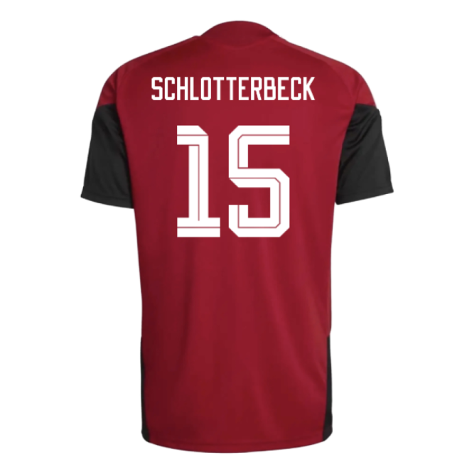 2026-2027 Germany Training Jersey (Red) (Schlotterbeck 15)