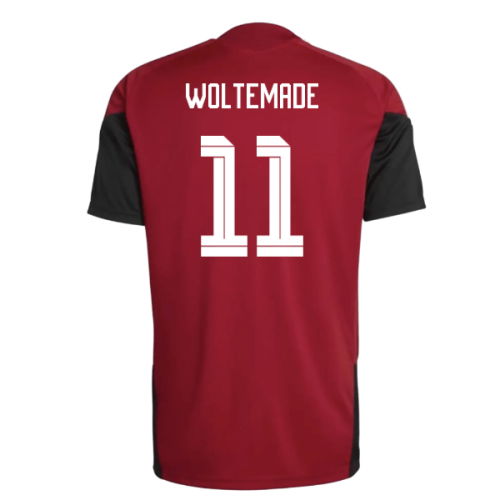 2026-2027 Germany Training Jersey (Red) (Woltemade 11)