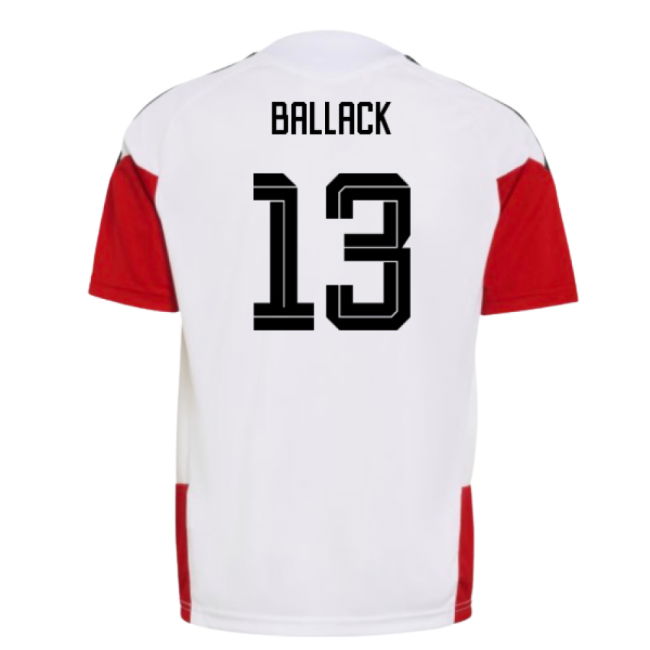 2026-2027 Germany Training Jersey (White) - Kids (Ballack 13)