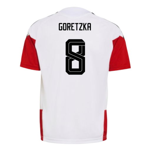 2026-2027 Germany Training Jersey (White) - Kids (Goretzka 8)