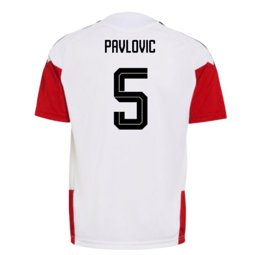 2026-2027 Germany Training Jersey (White) - Kids (Pavlovic 5)