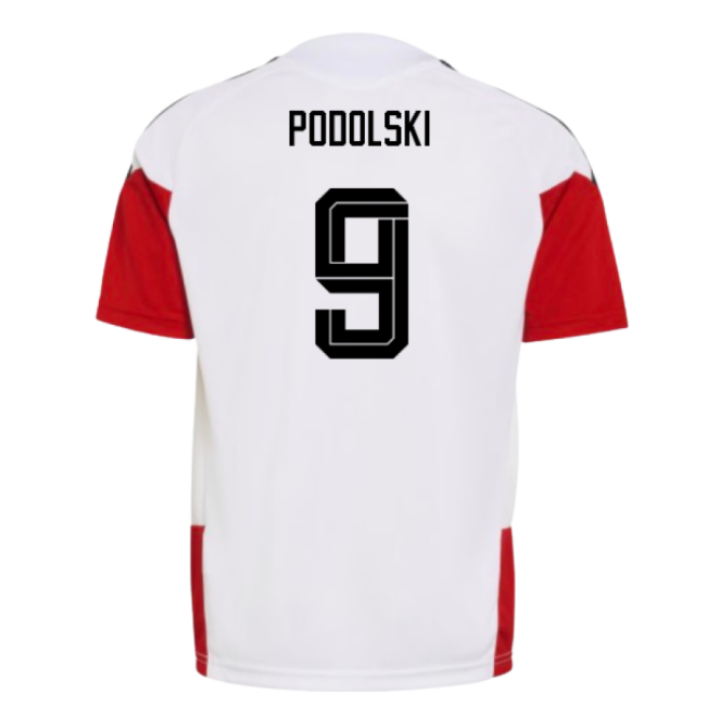 2026-2027 Germany Training Jersey (White) - Kids (Podolski 9)