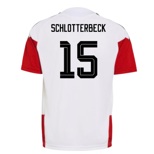 2026-2027 Germany Training Jersey (White) - Kids (Schlotterbeck 15)