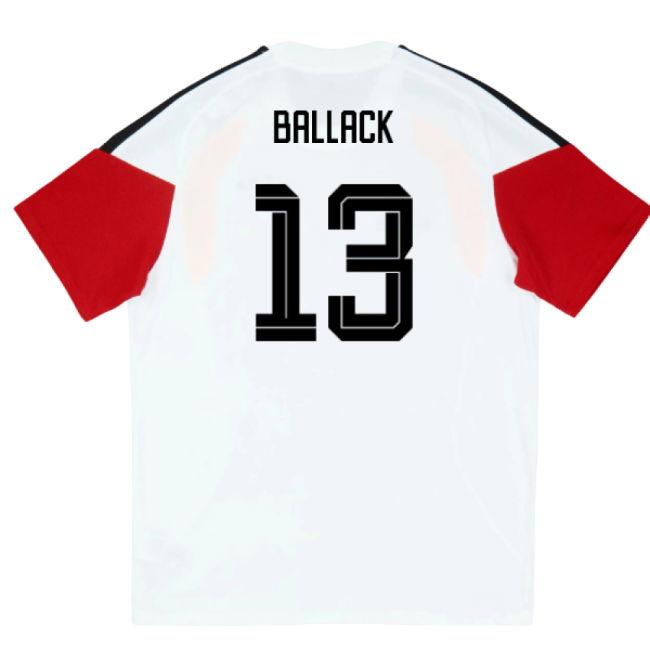2026-2027 Germany Training Tee (White) - Kids (Ballack 13)
