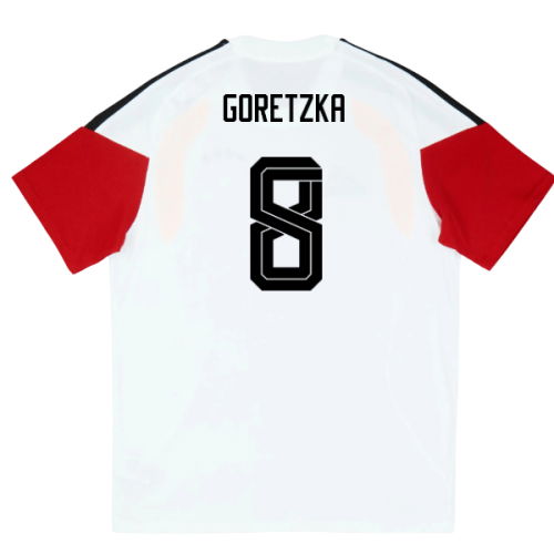 2026-2027 Germany Training Tee (White) - Kids (Goretzka 8)