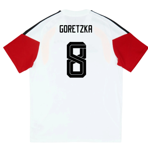 2026-2027 Germany Training Tee (White) - Kids (Goretzka 8)