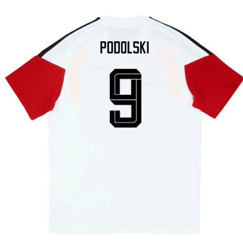 2026-2027 Germany Training Tee (White) - Kids (Podolski 9)