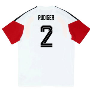 2026-2027 Germany Training Tee (White) - Kids (Rudiger 2)