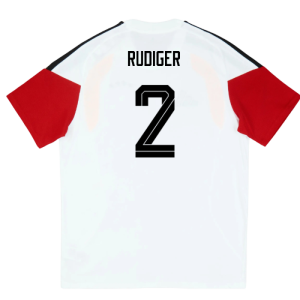 2026-2027 Germany Training Tee (White) - Kids (Rudiger 2)